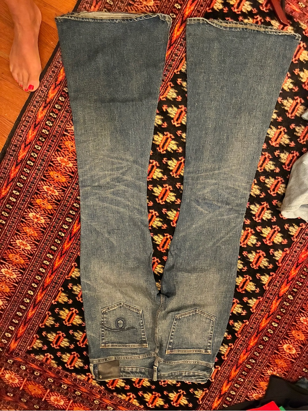 R13 Vintage Blue Flare Jeans